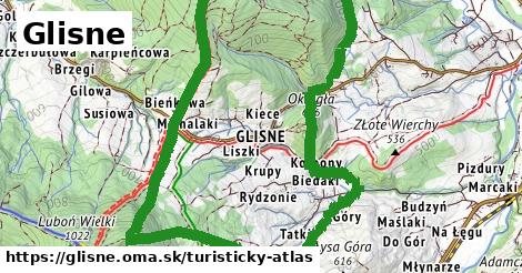 ikona Turistická mapa turisticky-atlas v glisne