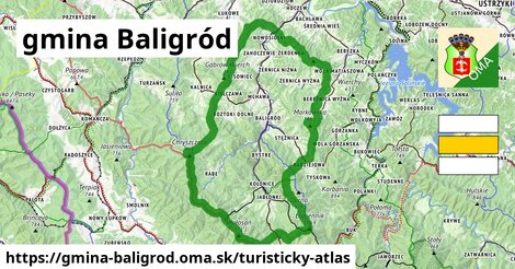 ikona Turistická mapa turisticky-atlas v gmina-baligrod