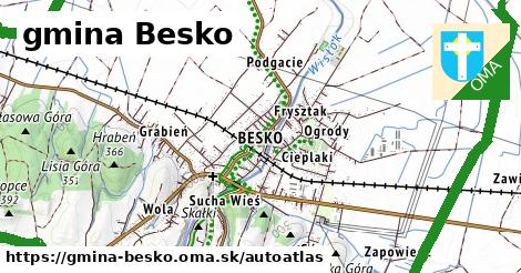 ikona Mapa autoatlas v gmina-besko