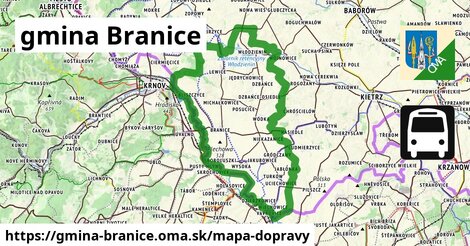 ikona Mapa dopravy mapa-dopravy v gmina-branice