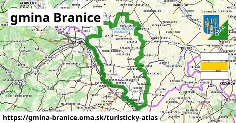 ikona Turistická mapa turisticky-atlas v gmina-branice