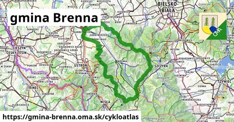 ikona Cyklo cykloatlas v gmina-brenna