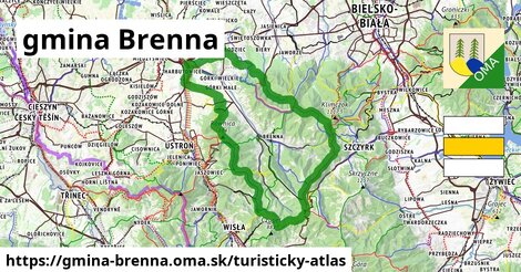 ikona Turistická mapa turisticky-atlas v gmina-brenna