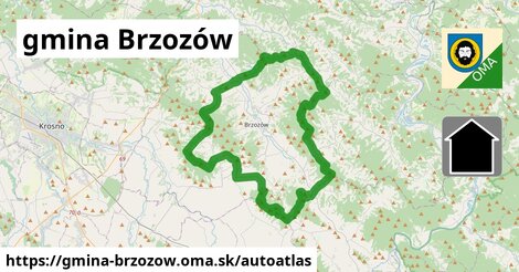 ikona Mapa autoatlas v gmina-brzozow