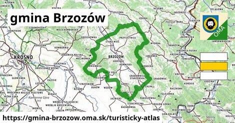 ikona Turistická mapa turisticky-atlas v gmina-brzozow