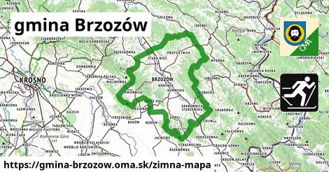 ikona Zimná mapa zimna-mapa v gmina-brzozow