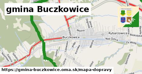 ikona gmina Buczkowice: 33 km trás mapa-dopravy v gmina-buczkowice