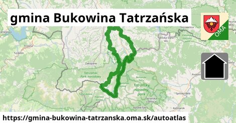 ulice v gmina Bukowina Tatrzańska