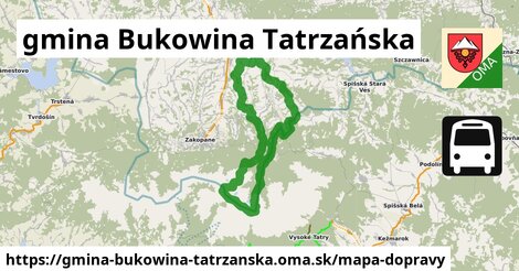 ikona Mapa dopravy mapa-dopravy v gmina-bukowina-tatrzanska