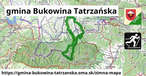 ikona Zimná mapa zimna-mapa v gmina-bukowina-tatrzanska