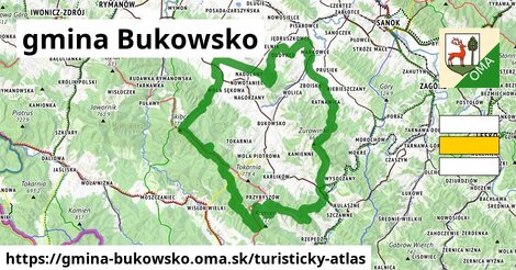 ikona Turistická mapa turisticky-atlas v gmina-bukowsko