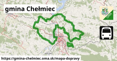 ikona Mapa dopravy mapa-dopravy v gmina-chelmiec