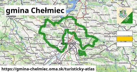 ikona Turistická mapa turisticky-atlas v gmina-chelmiec