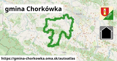 ikona Mapa autoatlas v gmina-chorkowka