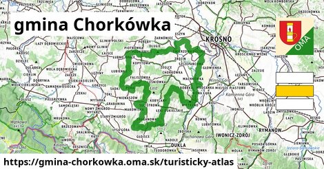 ikona Turistická mapa turisticky-atlas v gmina-chorkowka