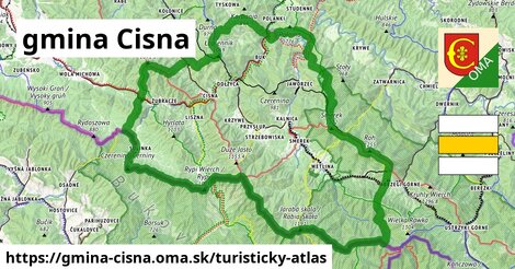 ikona Turistická mapa turisticky-atlas v gmina-cisna