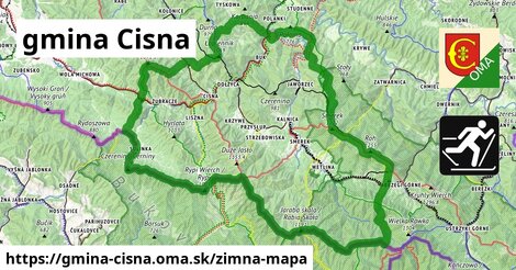 ikona Zimná mapa zimna-mapa v gmina-cisna