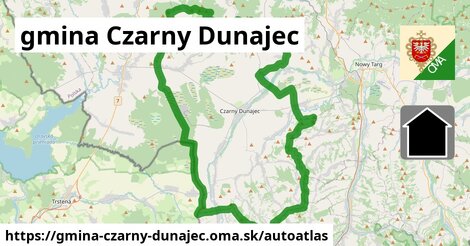 ikona Mapa autoatlas v gmina-czarny-dunajec