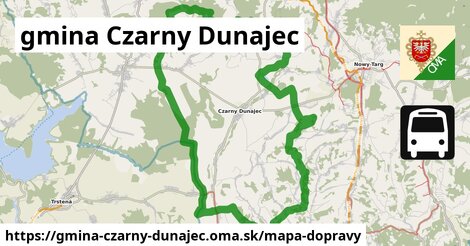 ikona Mapa dopravy mapa-dopravy v gmina-czarny-dunajec