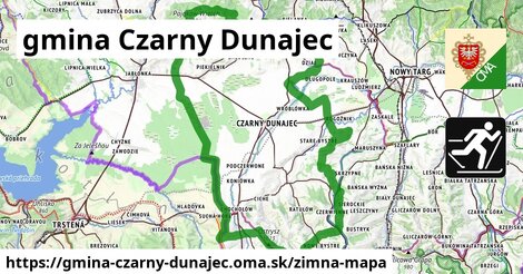 ikona Zimná mapa zimna-mapa v gmina-czarny-dunajec