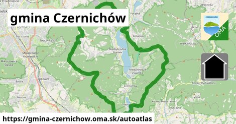 ikona Mapa autoatlas v gmina-czernichow