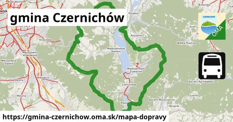 ikona Mapa dopravy mapa-dopravy v gmina-czernichow