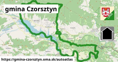 ikona Mapa autoatlas v gmina-czorsztyn