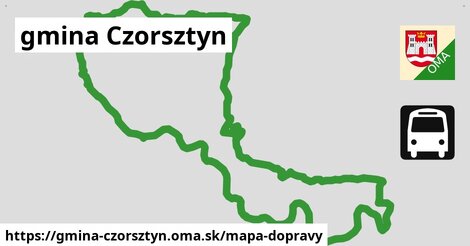 ikona Mapa dopravy mapa-dopravy v gmina-czorsztyn