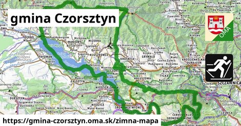 ikona Zimná mapa zimna-mapa v gmina-czorsztyn