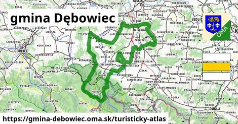 ikona Turistická mapa turisticky-atlas v gmina-debowiec