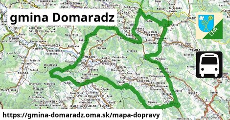 ikona Mapa dopravy mapa-dopravy v gmina-domaradz