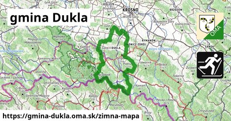 ikona Zimná mapa zimna-mapa v gmina-dukla