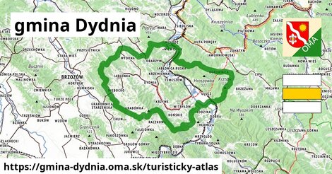 ikona Turistická mapa turisticky-atlas v gmina-dydnia