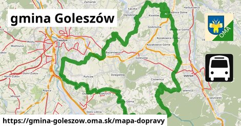 ikona Mapa dopravy mapa-dopravy v gmina-goleszow