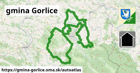 ikona Mapa autoatlas v gmina-gorlice