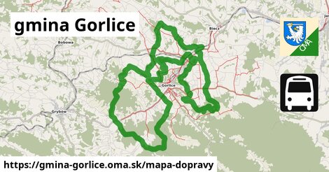 ikona Mapa dopravy mapa-dopravy v gmina-gorlice