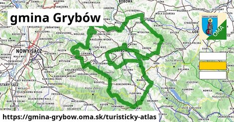 ikona Turistická mapa turisticky-atlas v gmina-grybow