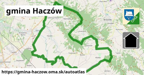 ikona Mapa autoatlas v gmina-haczow