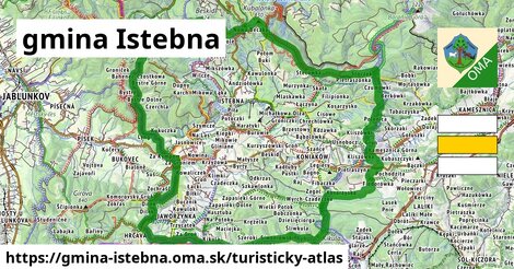 ikona Turistická mapa turisticky-atlas v gmina-istebna