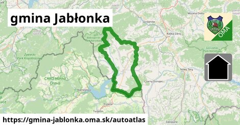 ikona Mapa autoatlas v gmina-jablonka