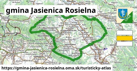 ikona Turistická mapa turisticky-atlas v gmina-jasienica-rosielna