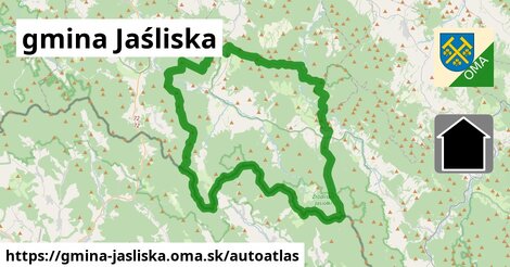 ikona Mapa autoatlas v gmina-jasliska