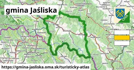 ikona Turistická mapa turisticky-atlas v gmina-jasliska