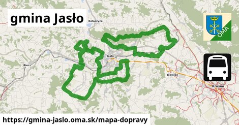 ikona Mapa dopravy mapa-dopravy v gmina-jaslo