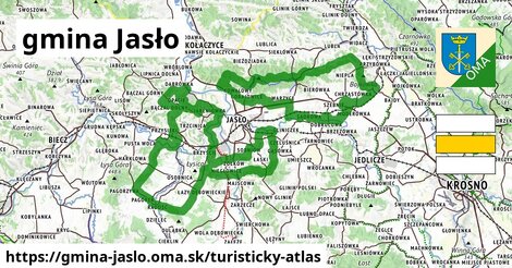 ikona Turistická mapa turisticky-atlas v gmina-jaslo