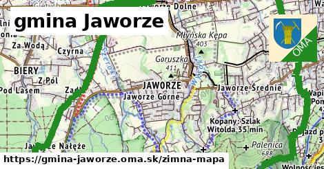 ikona gmina Jaworze: 4,6 km trás zimna-mapa v gmina-jaworze