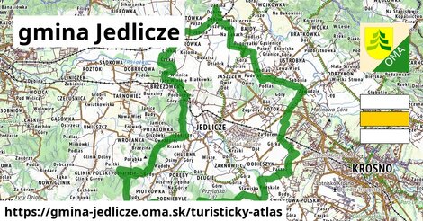 ikona Turistická mapa turisticky-atlas v gmina-jedlicze