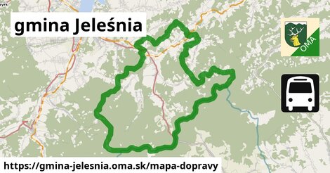 ikona Mapa dopravy mapa-dopravy v gmina-jelesnia