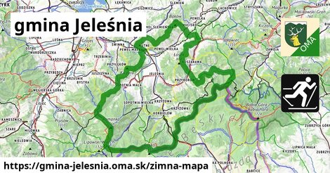 ikona Zimná mapa zimna-mapa v gmina-jelesnia