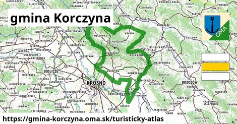ikona Turistická mapa turisticky-atlas v gmina-korczyna